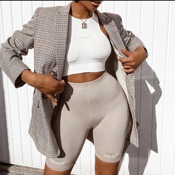 Brown Checkered Blazer - Picture 5 of 7